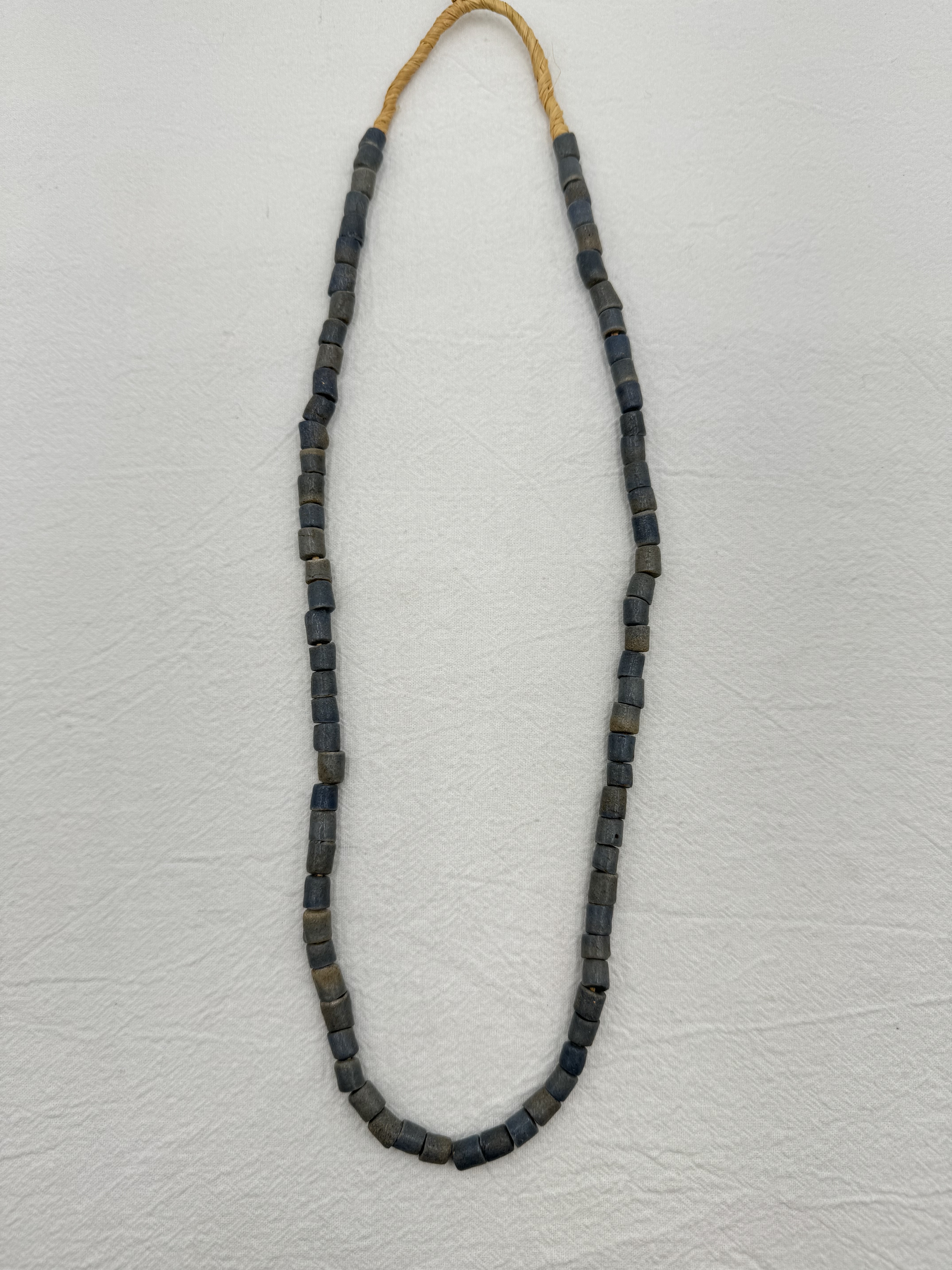 進口藍色沙珠直徑6.5mm長度6.5mm總長60cm1條123顆