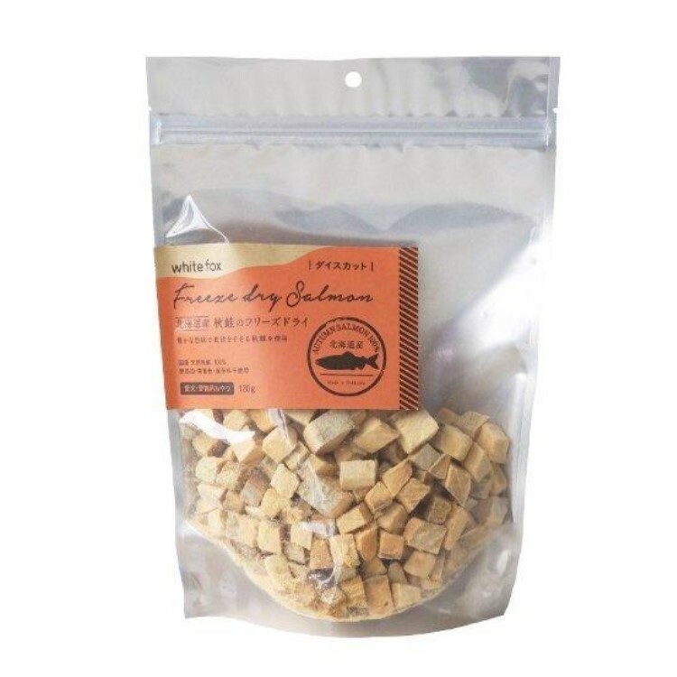 White Fox 犬貓用 北海道秋季 凍乾三文魚粒 120g
