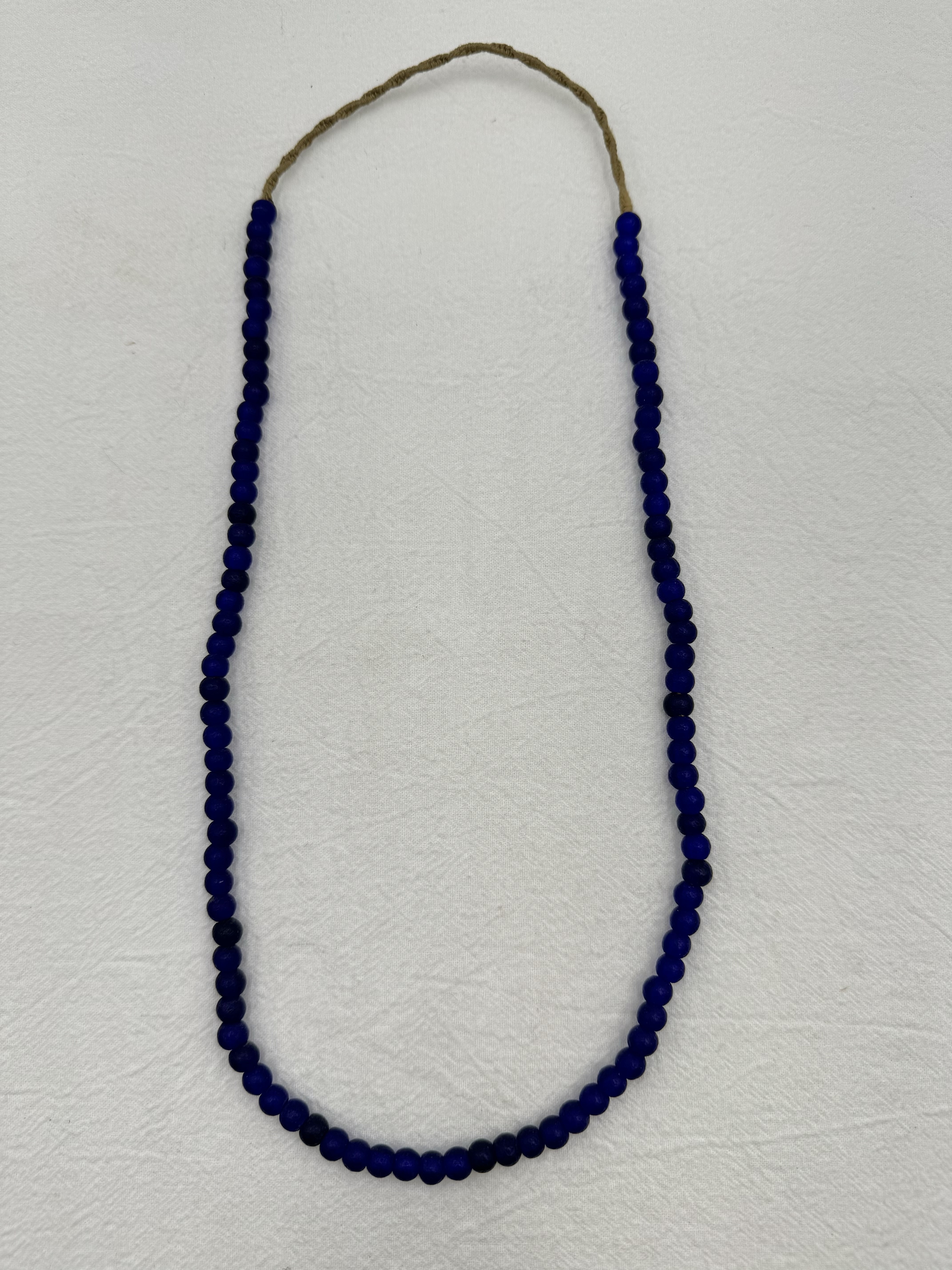 條-No.2尼泊爾古老藍色圓珠7*6長50cm約90顆