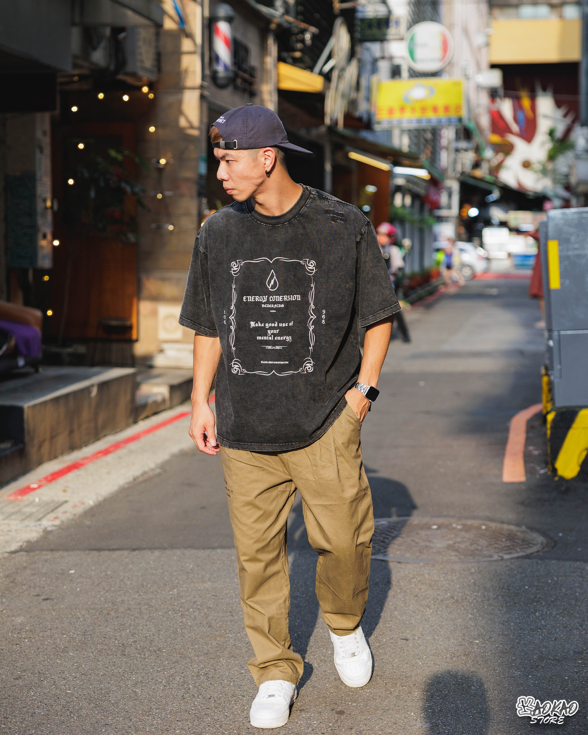 Black Flag Washed Black Pace Tee 水洗短TEE【JBF24T002】