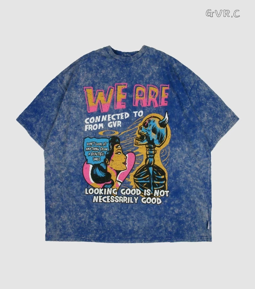 渲染磨洗棉質上衣