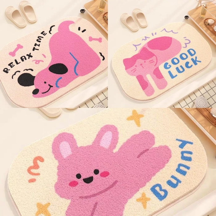 《80202》粉色動物地墊