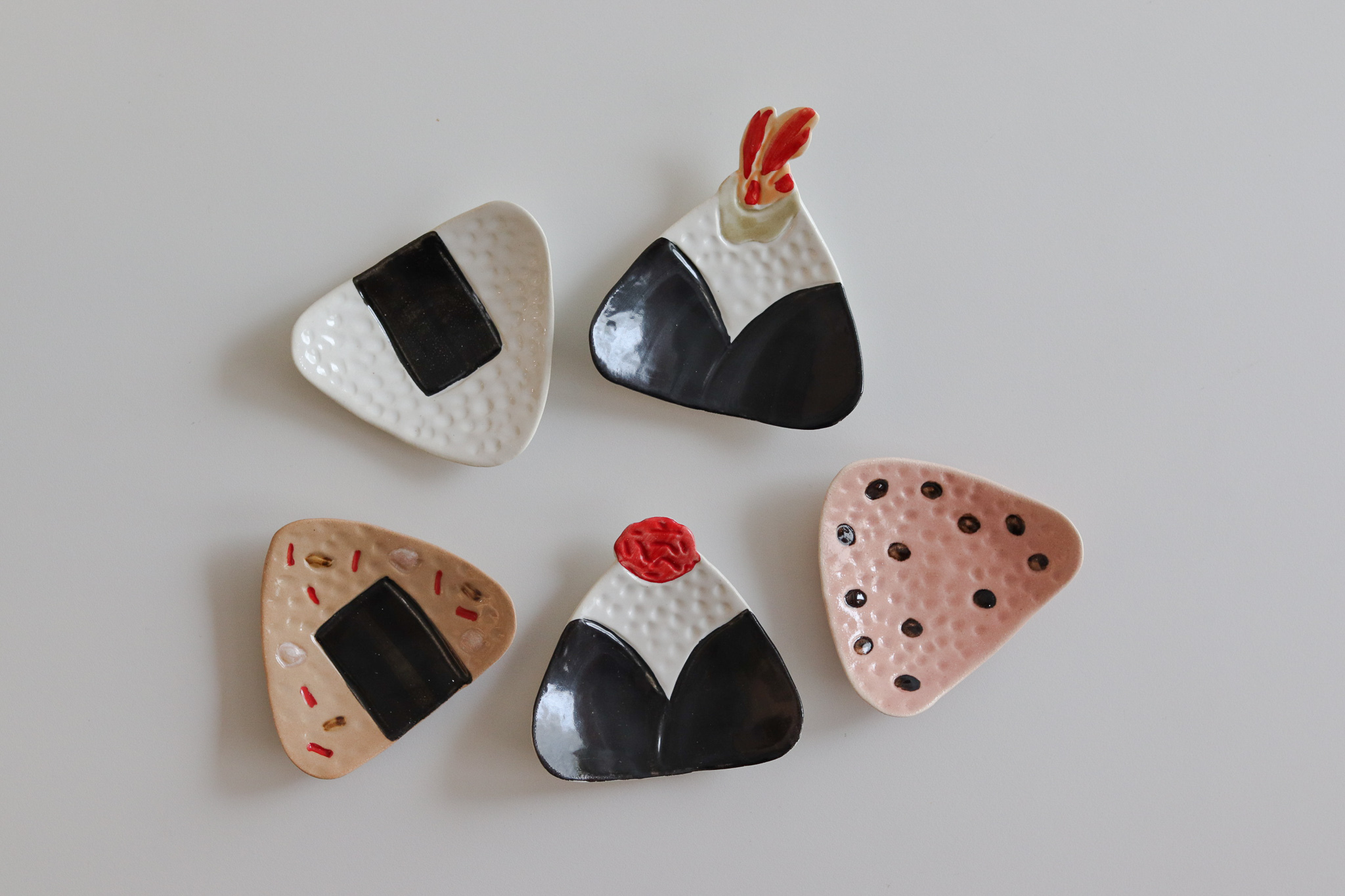 日本 美濃燒 飯糰 小碟