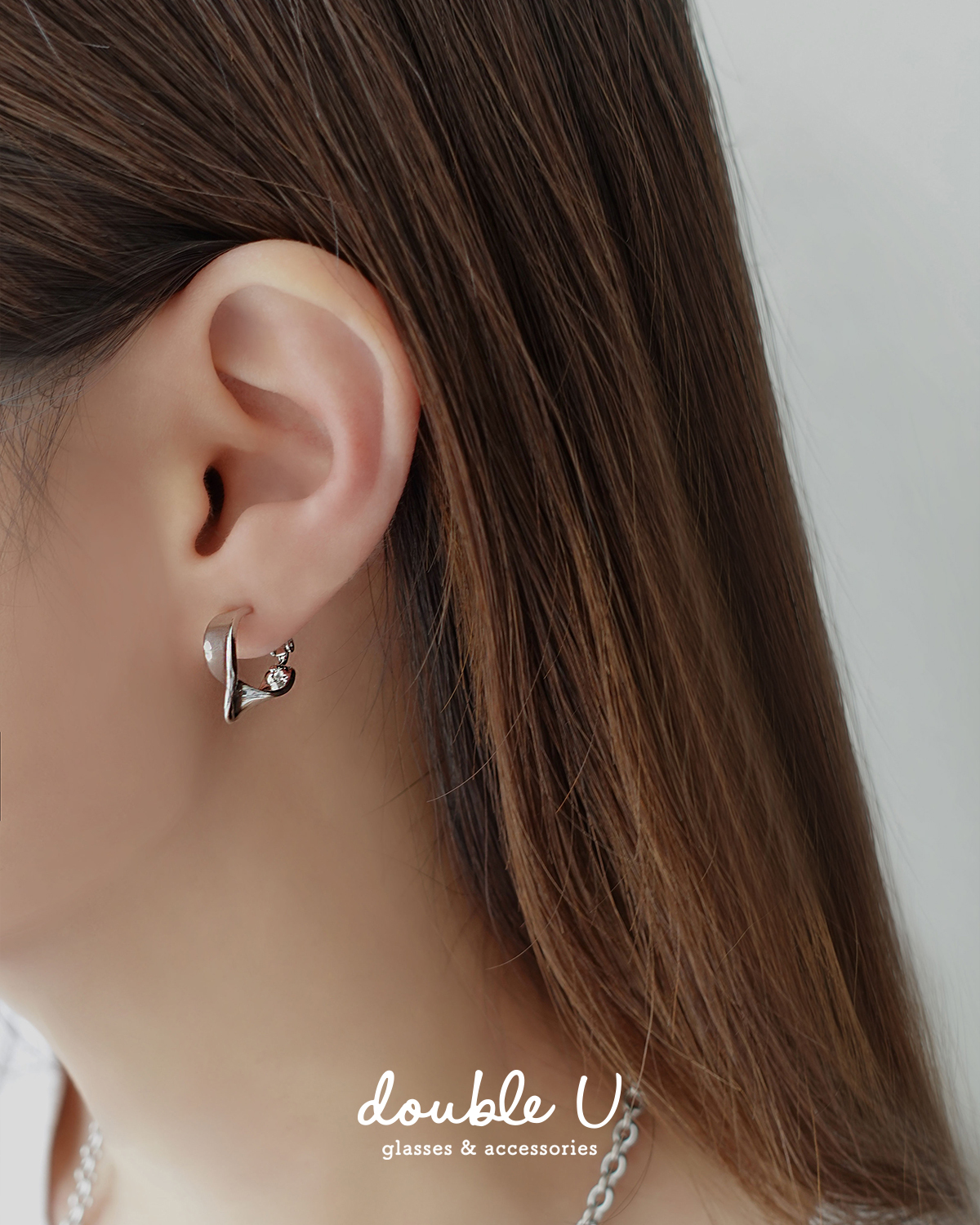 流線旋轉金屬耳骨夾・Earcuff (DBM10061)