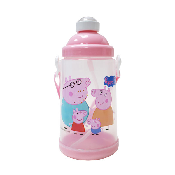 粉紅豬小妹｜𝗣𝗲𝗽𝗽𝗮 𝗣𝗶𝗴 PP彈跳水壺 (650cc)