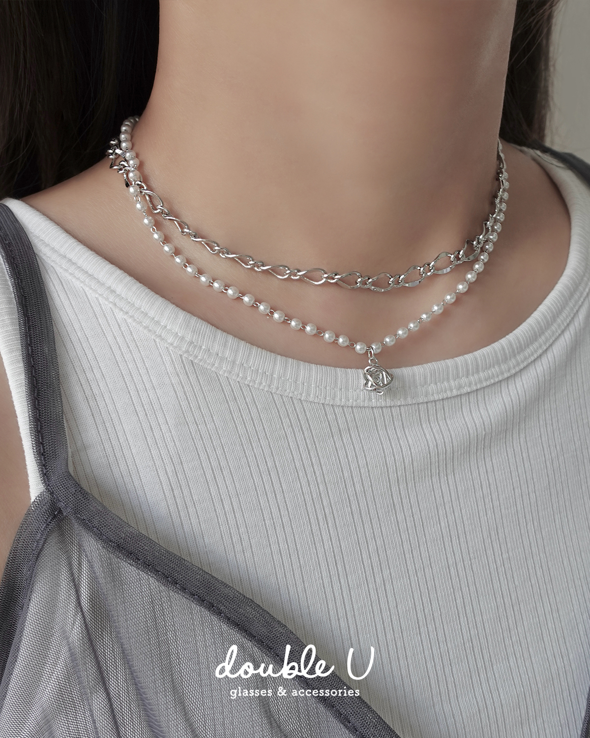 浪漫星軌・雙層項鍊・Necklace (GNM10152)