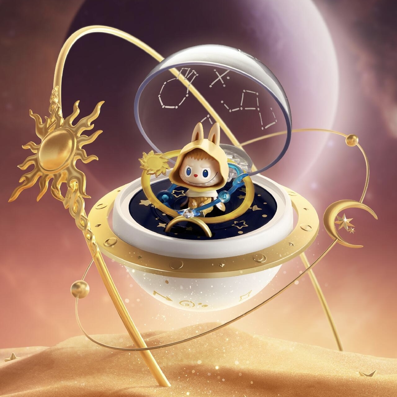 浪漫指尖系列3 宇宙系列 盲盒 戒指 旋轉 MOLLY LABUBU 公仔 / 現貨