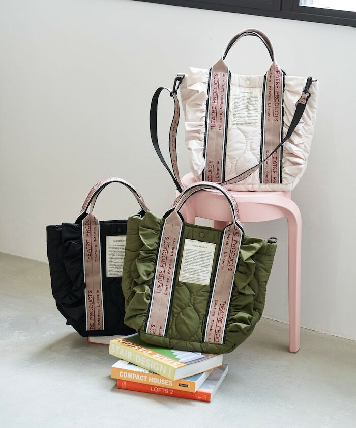 THEATRE PRODUCTS / 2 Way Tote ( Quilted & Leather)