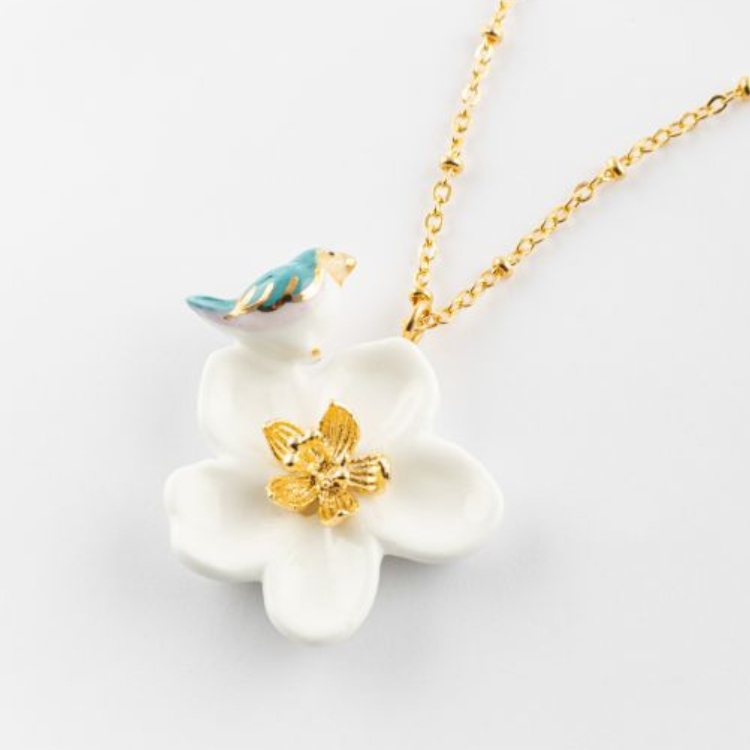 NACH 豐收時刻花鳥瓷項鍊