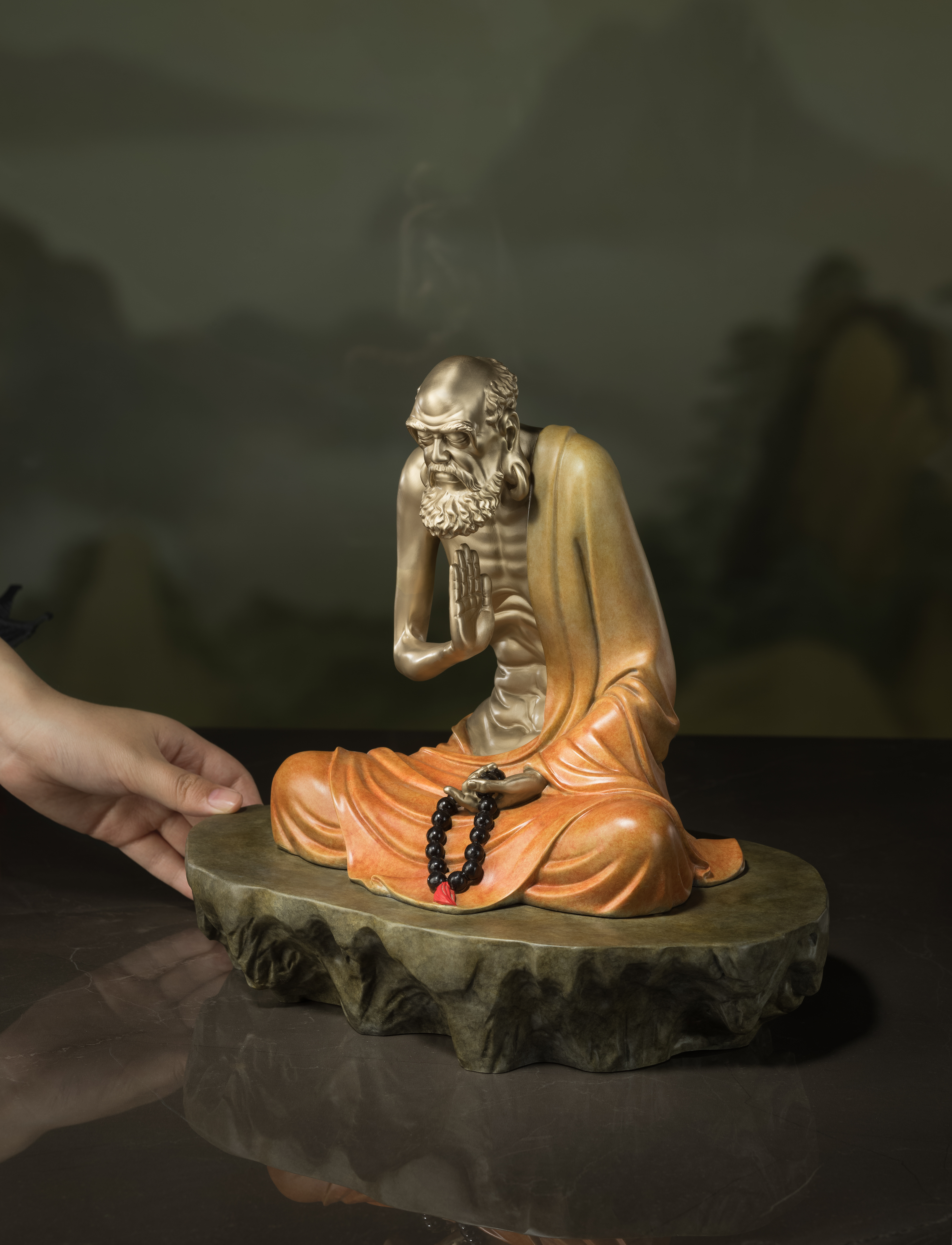 少林．達摩坐禪(青銅版)