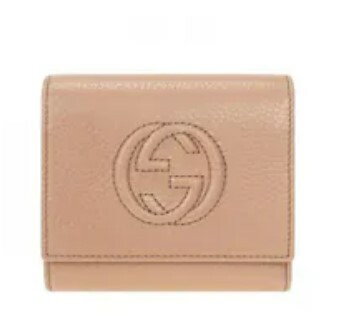 [S] GUCCI SOHO HALF WALLET BEIGE, 598207 A7M0G 2754 (SGC119)
