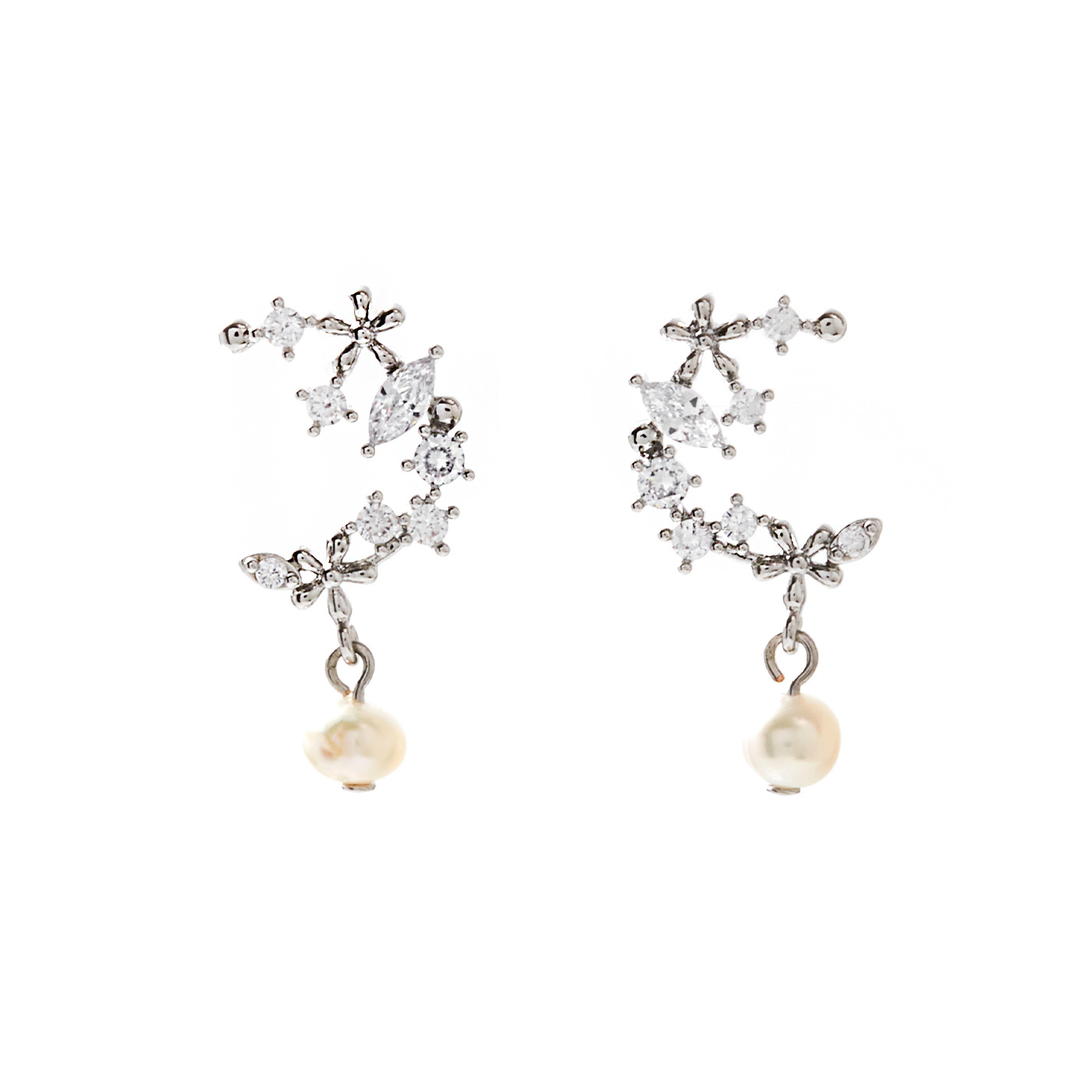 平價飾品,銀針,月亮,垂墜耳環