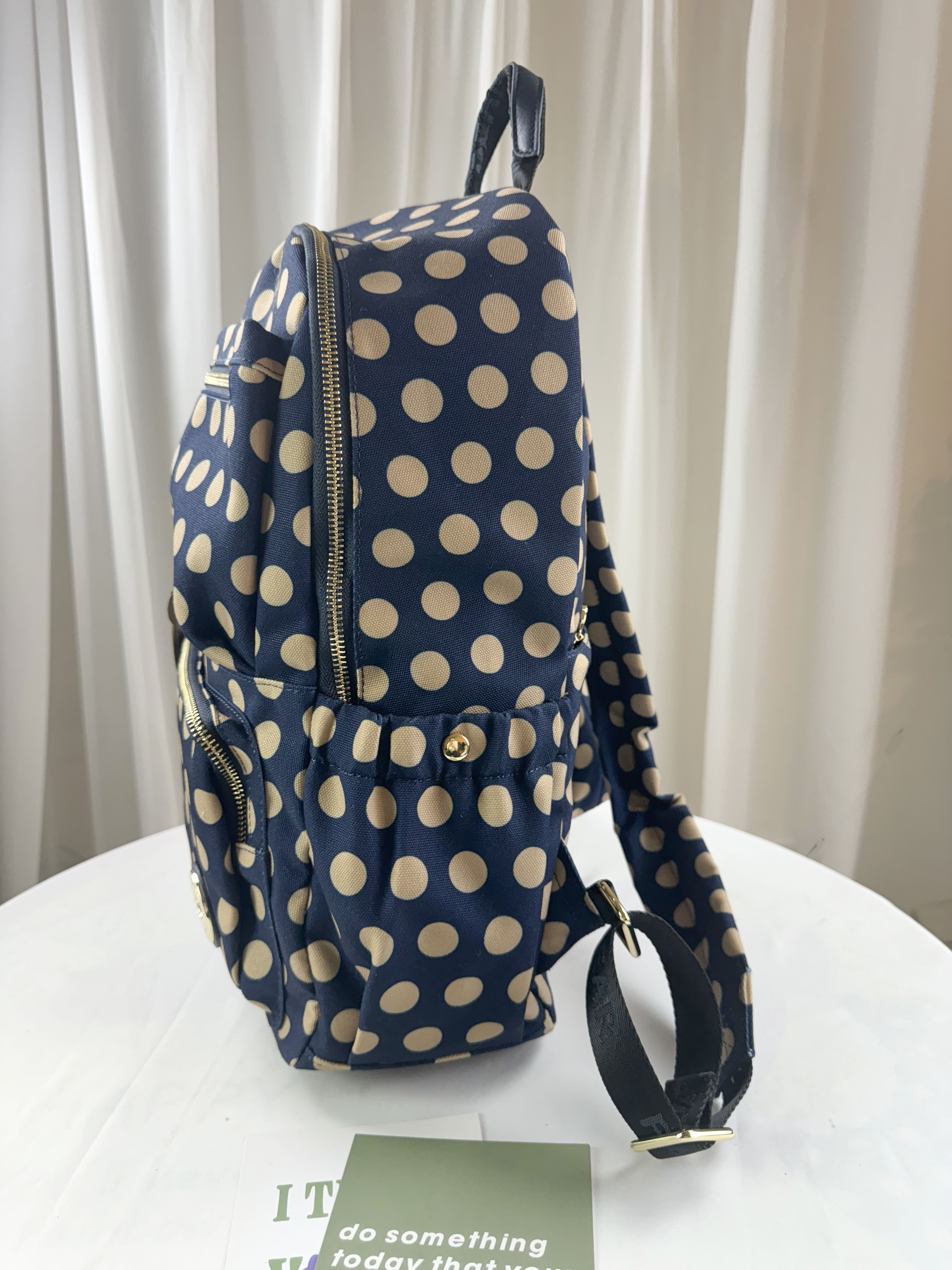 FamilyBear 卡其點點後背包  #2627