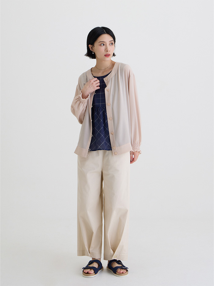 微光開襟長袖-山霧