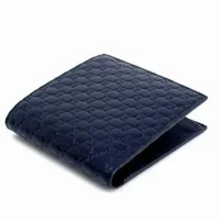 [S] GUCCI MEN'S BIFOLD WALLET,NAVY, 150413-BMJ1N-4009 (SGC123)