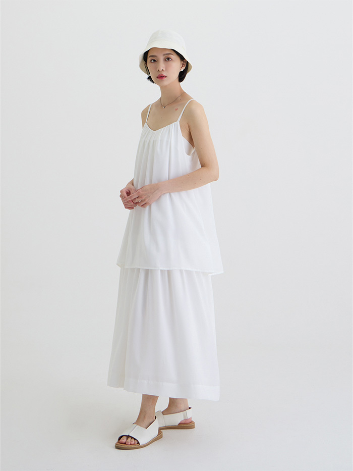 Aurora柔光雙層洋裝-柔雲