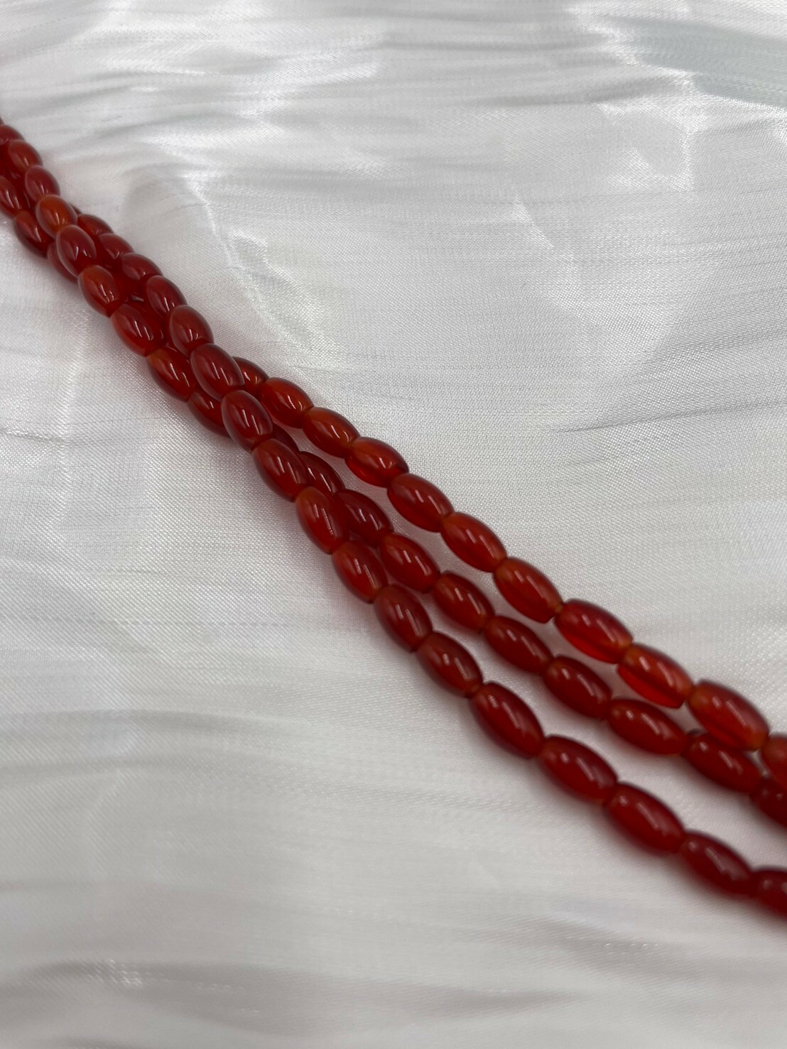 條-No.15亮面橢圓迷你瑪瑙珠3.6mm*6mm約63顆