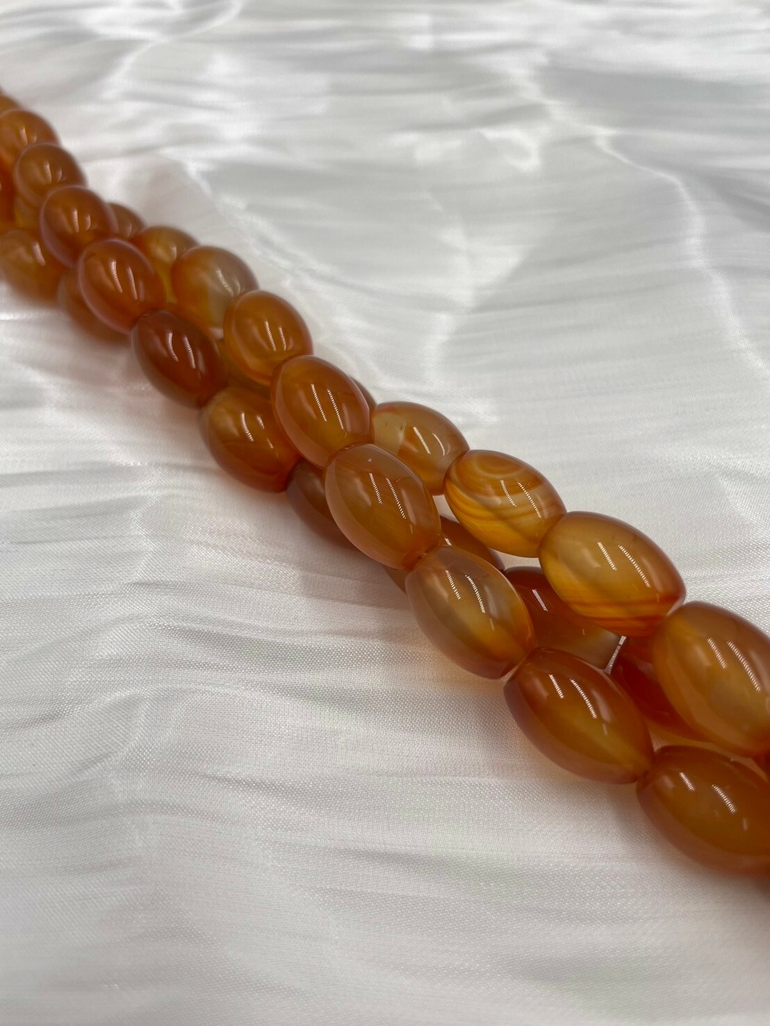 條-No.8亮面橢圓大瑪瑙珠10mm*14mm約28顆