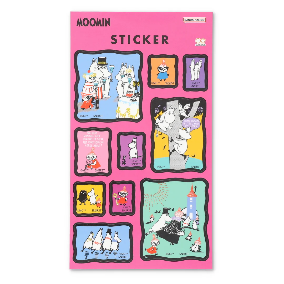 嚕嚕米 迷你相框造型貼紙 小不點款｜SUN-STAR 日本