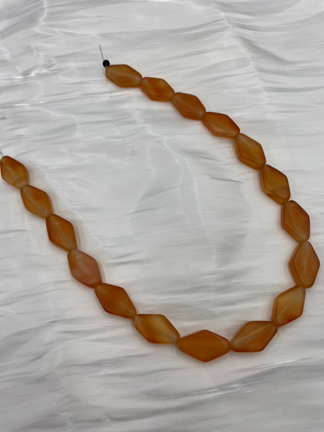 條-No.13霧面菱形中不規則瑪瑙22mm*13mm約17顆