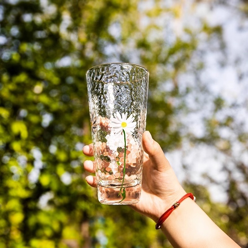 小雛菊玻璃杯水杯