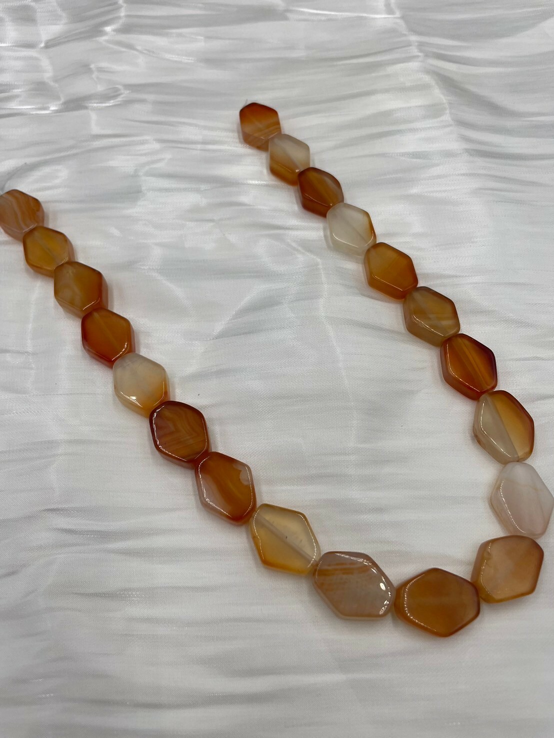 條-No.14亮面菱形中瑪瑙8.5mm*6.5mm約20顆