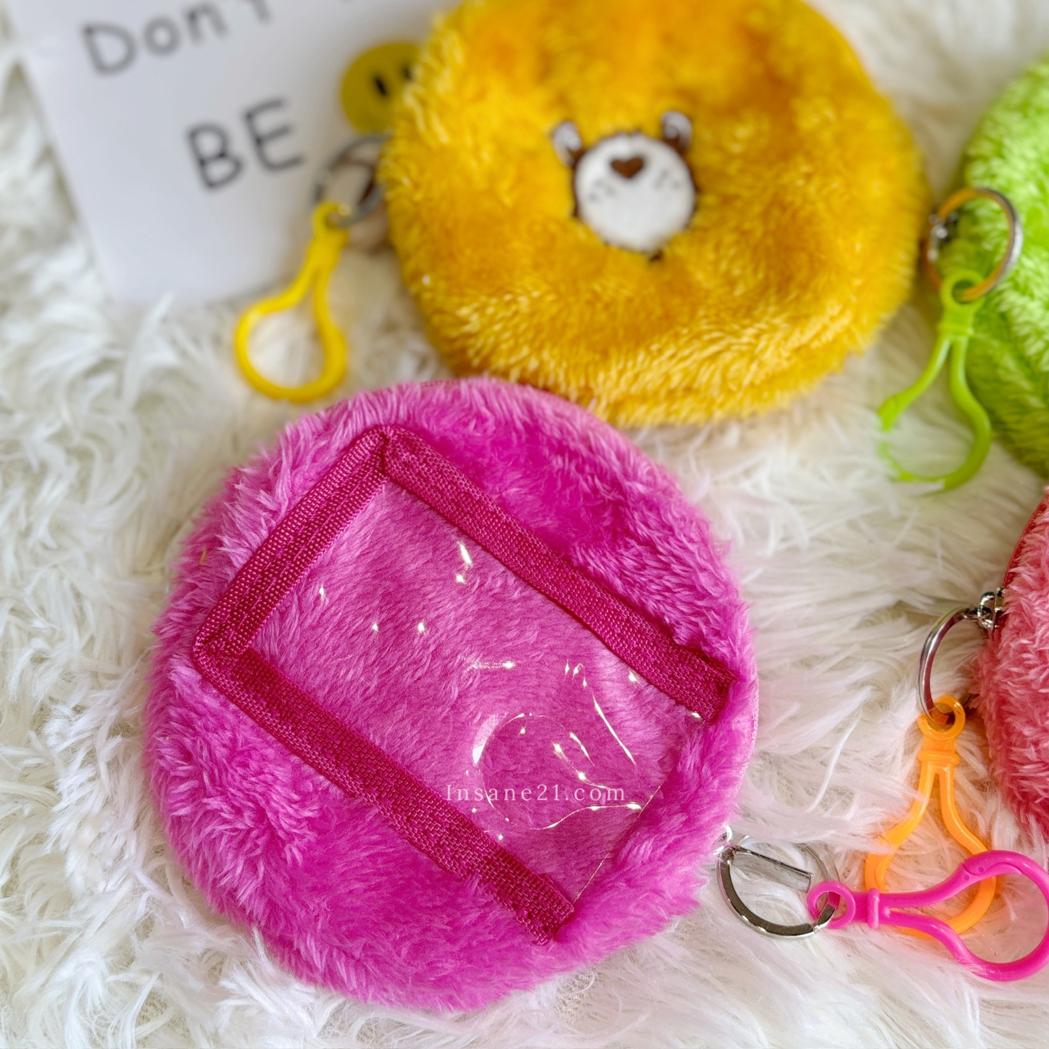 CARE BEARS 彩虹熊卡套 小包 扣環式 零錢 耳機包 多用途 代購