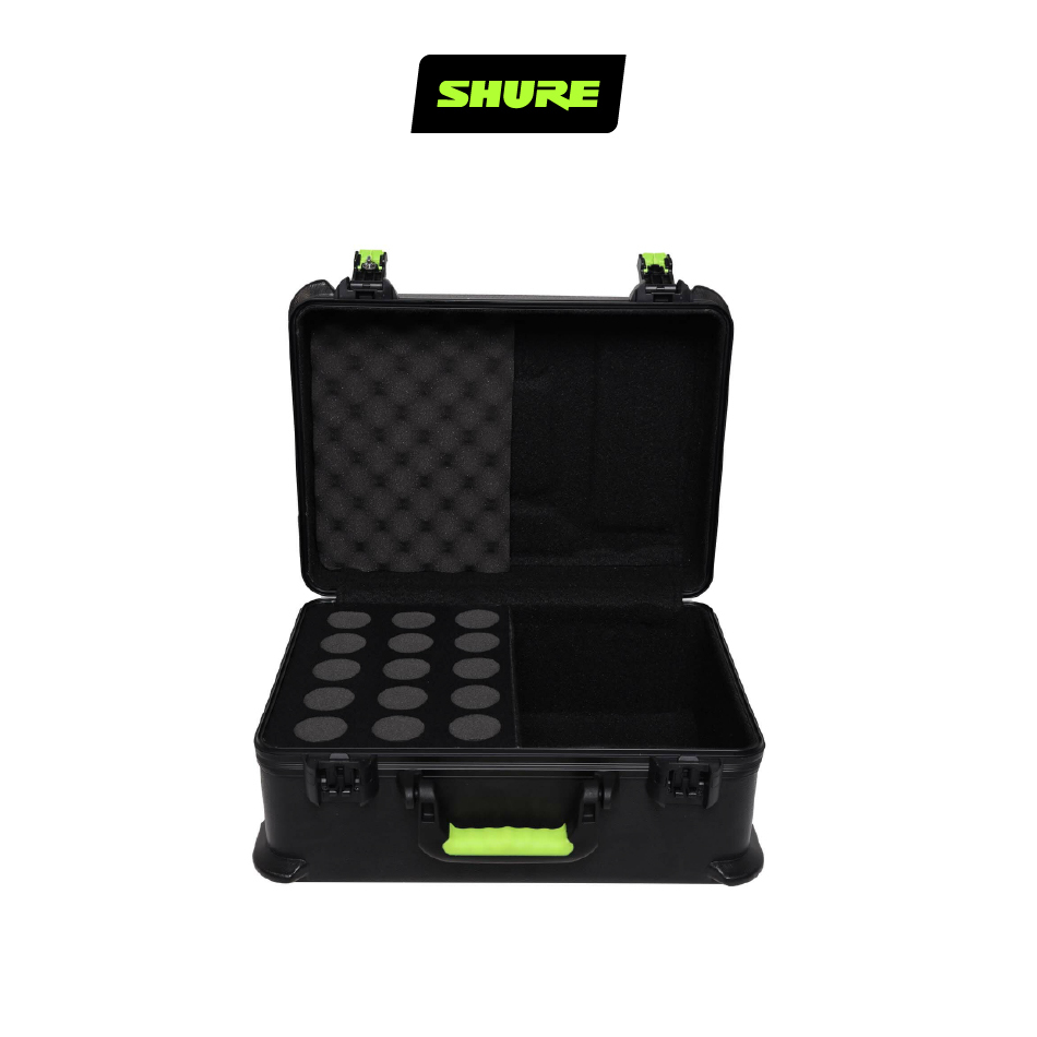 SHURE by Gator 有線麥克風TSA 收納箱 (15隻) SH-MICCASE15