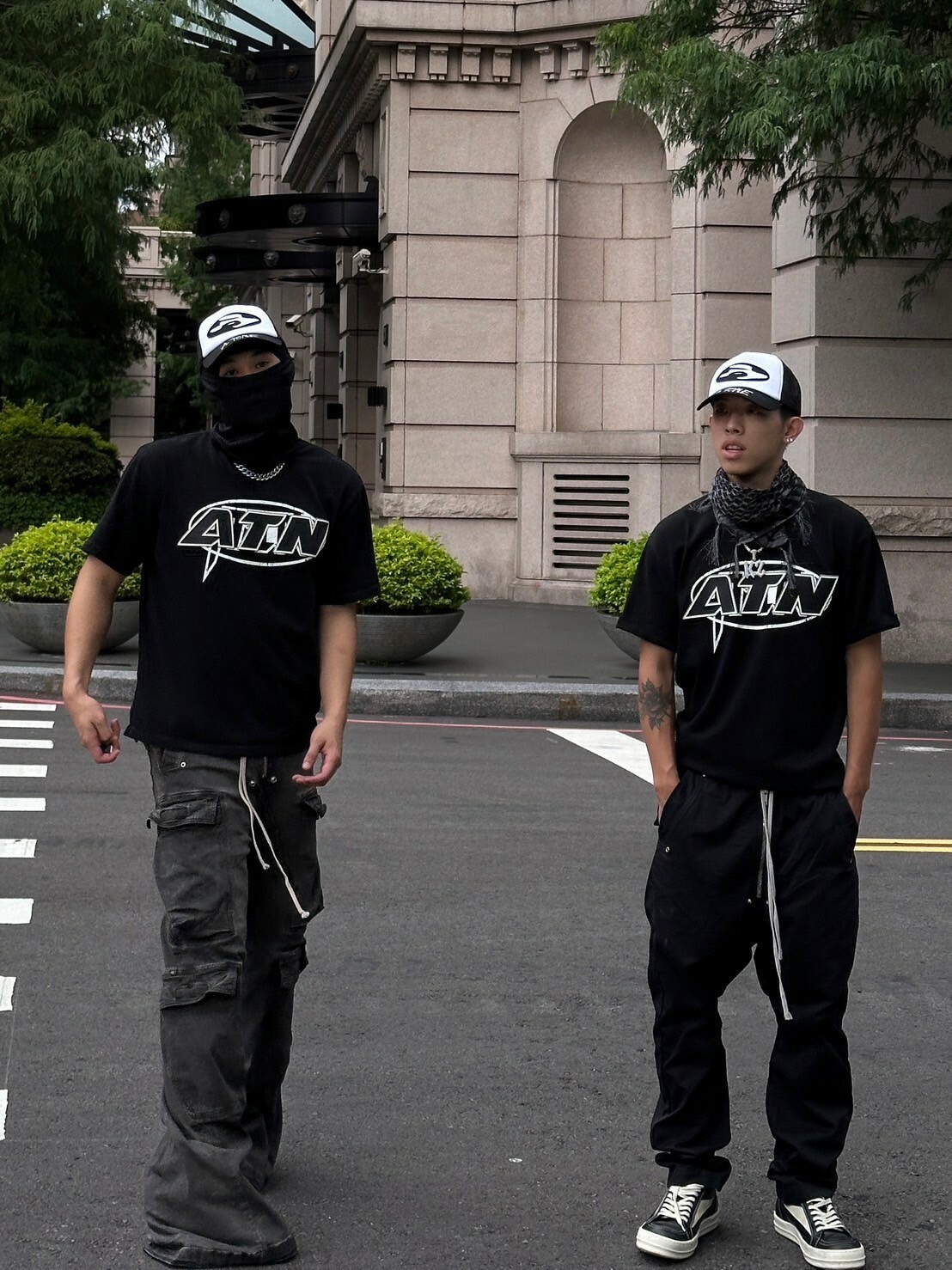 ATONE STUDIO  “ATN” 立體膠印 斑駁疊影雙Logo 短袖 T PATCHED SHIRTS