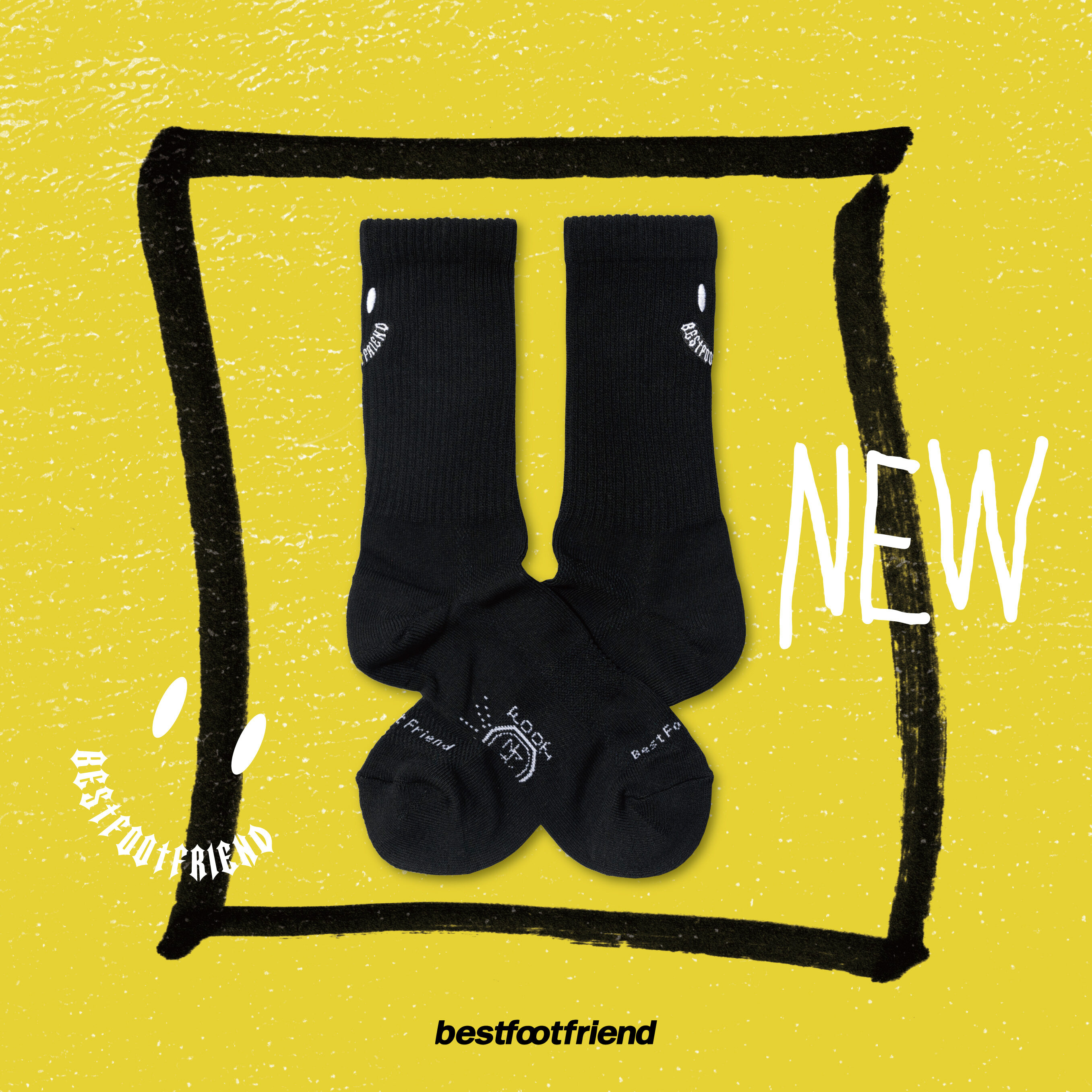 New Smile SOCK_BK_新笑臉襪_BF24097