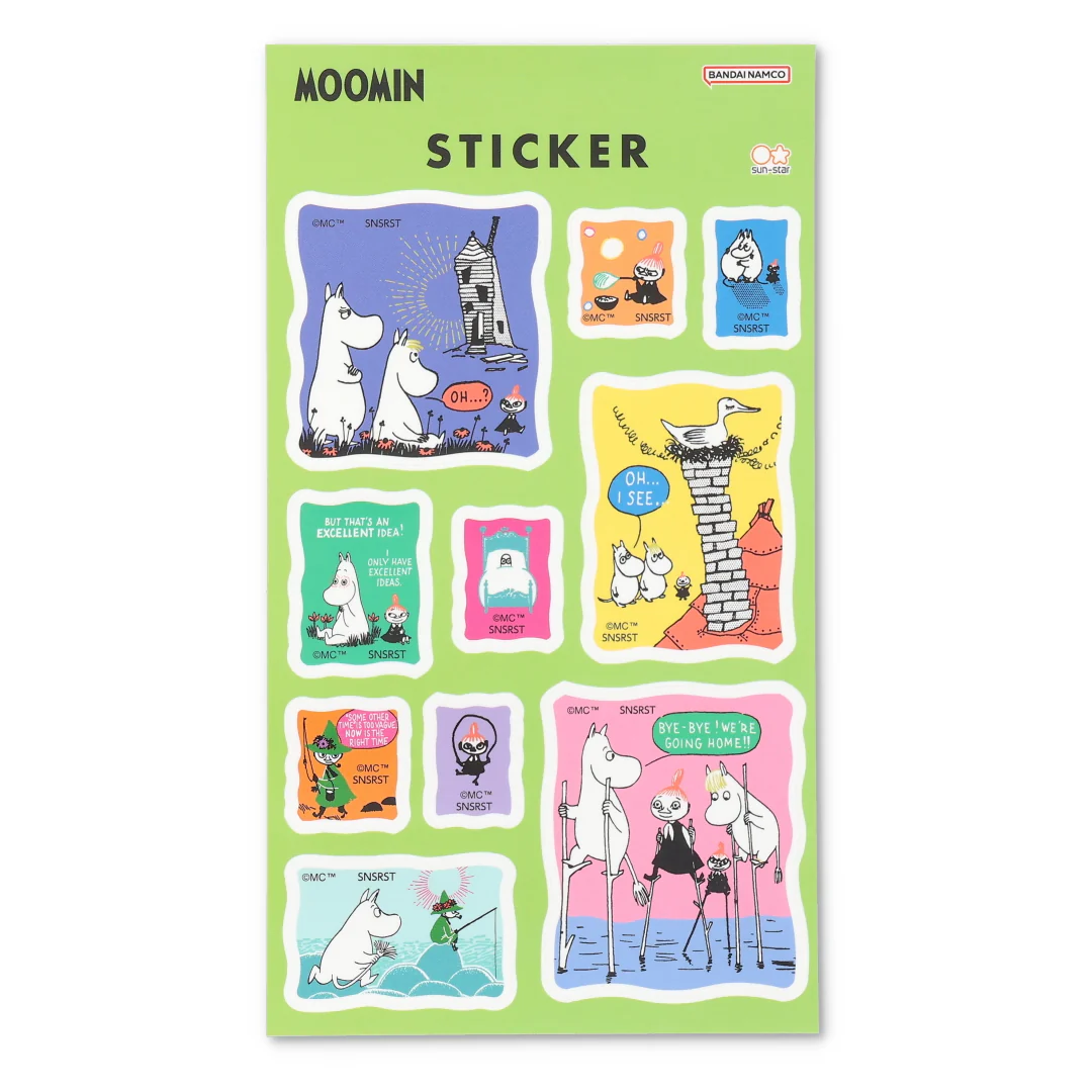 嚕嚕米 迷你相框造型貼紙 夥伴款｜SUN-STAR 日本