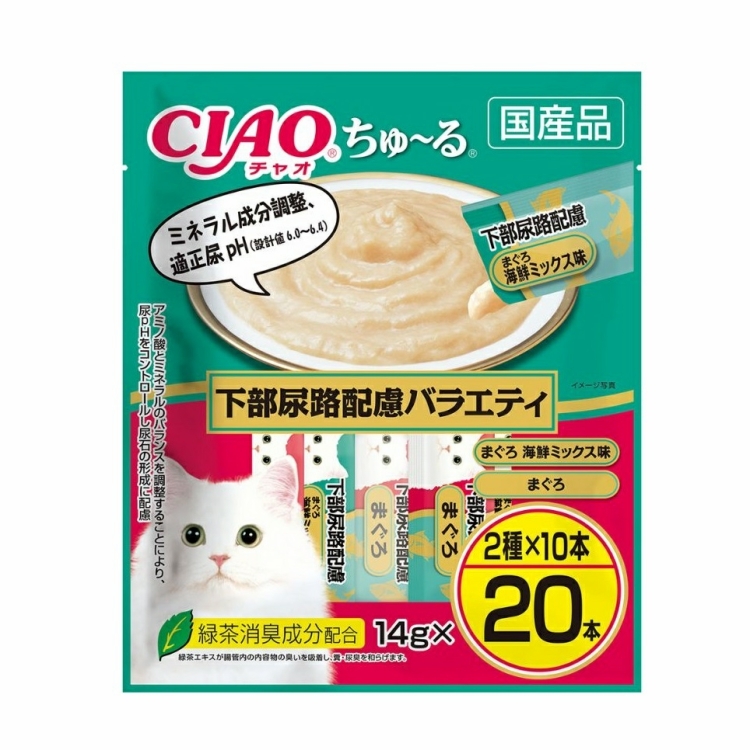 Ciao 下部尿路 吞拿魚 吞拿魚海鮮味 肉醬零食 14gx20本