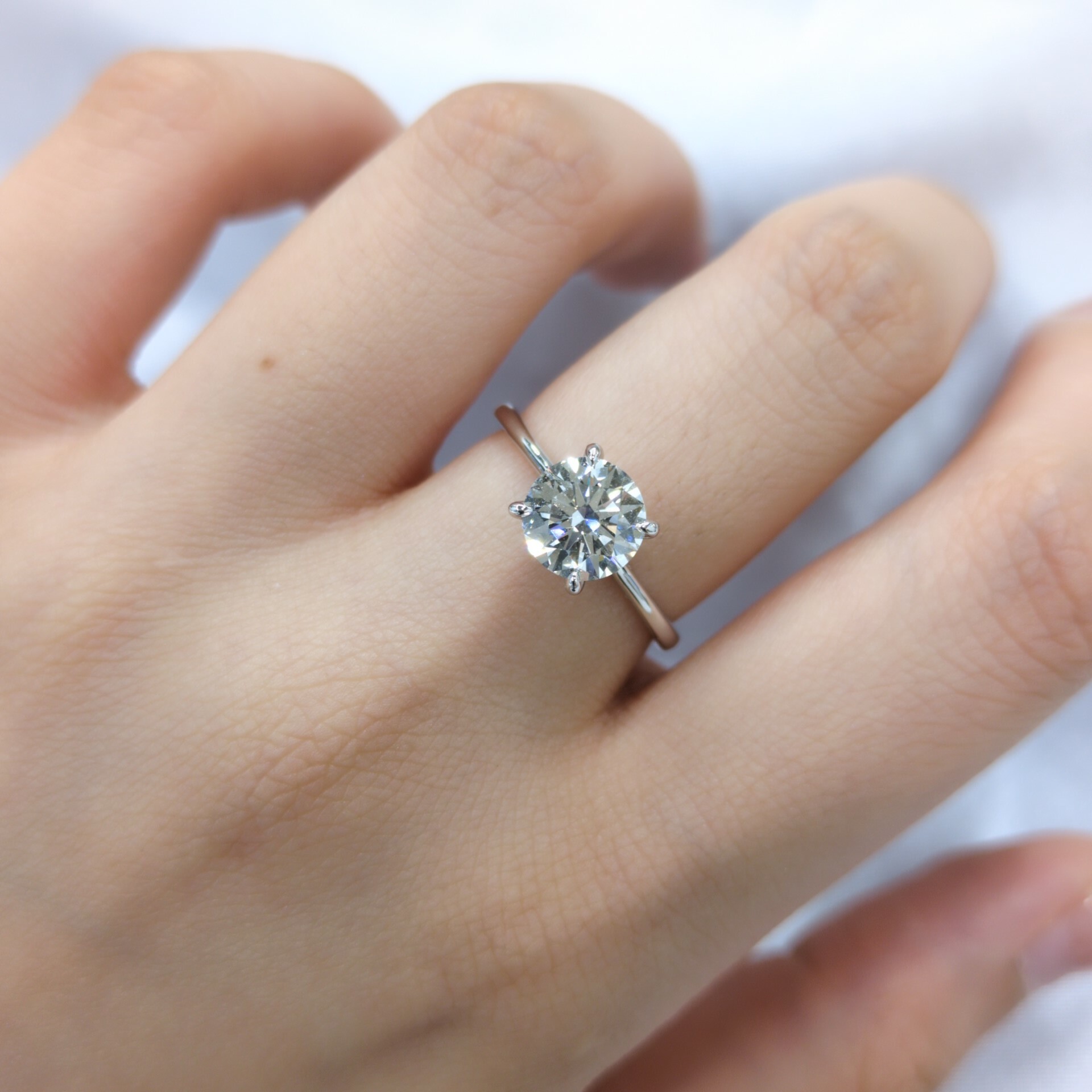 18K White Gold 1.30ct Diamond Ring