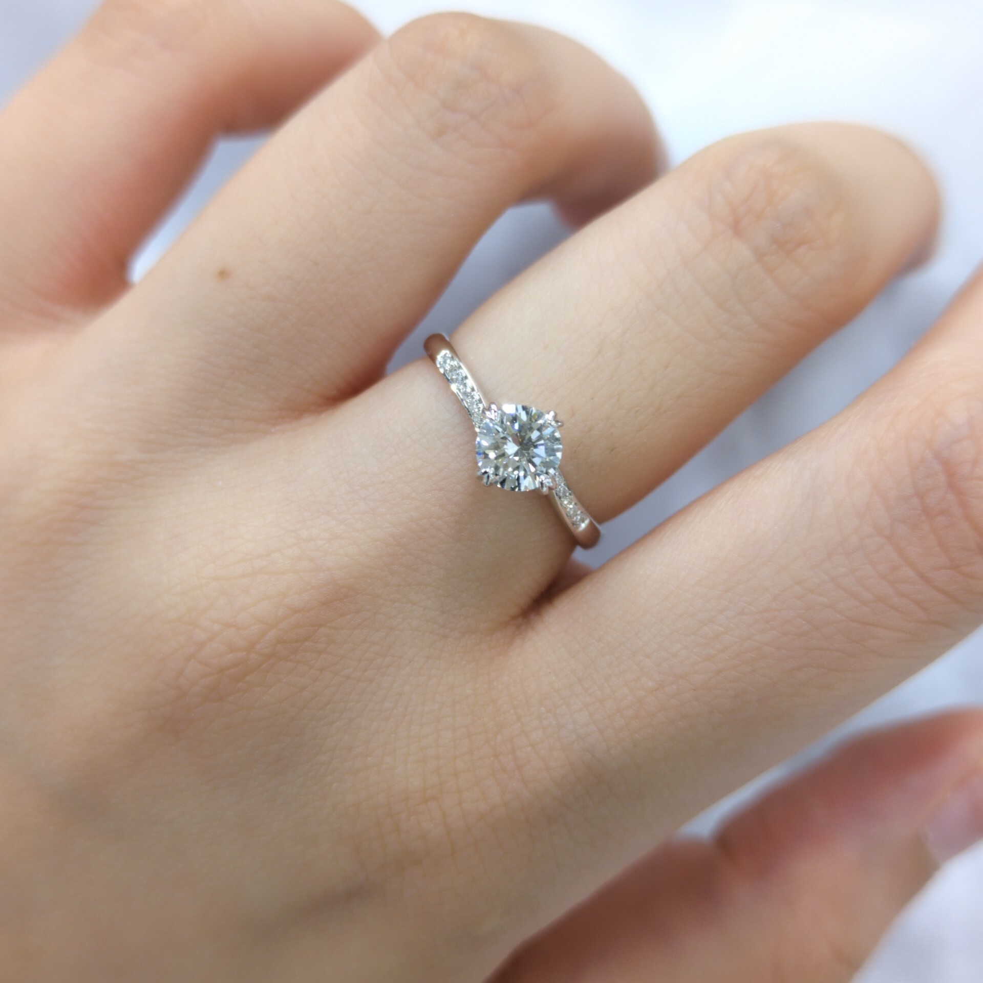 18K White Gold 0.50ct Diamond Ring