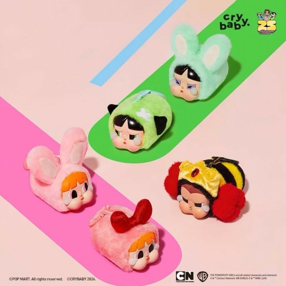 泡泡瑪特 飛天小女警 正版授權 毛絨吊飾盲盒 Pop Mart Crybaby The Powerpuff Girls
