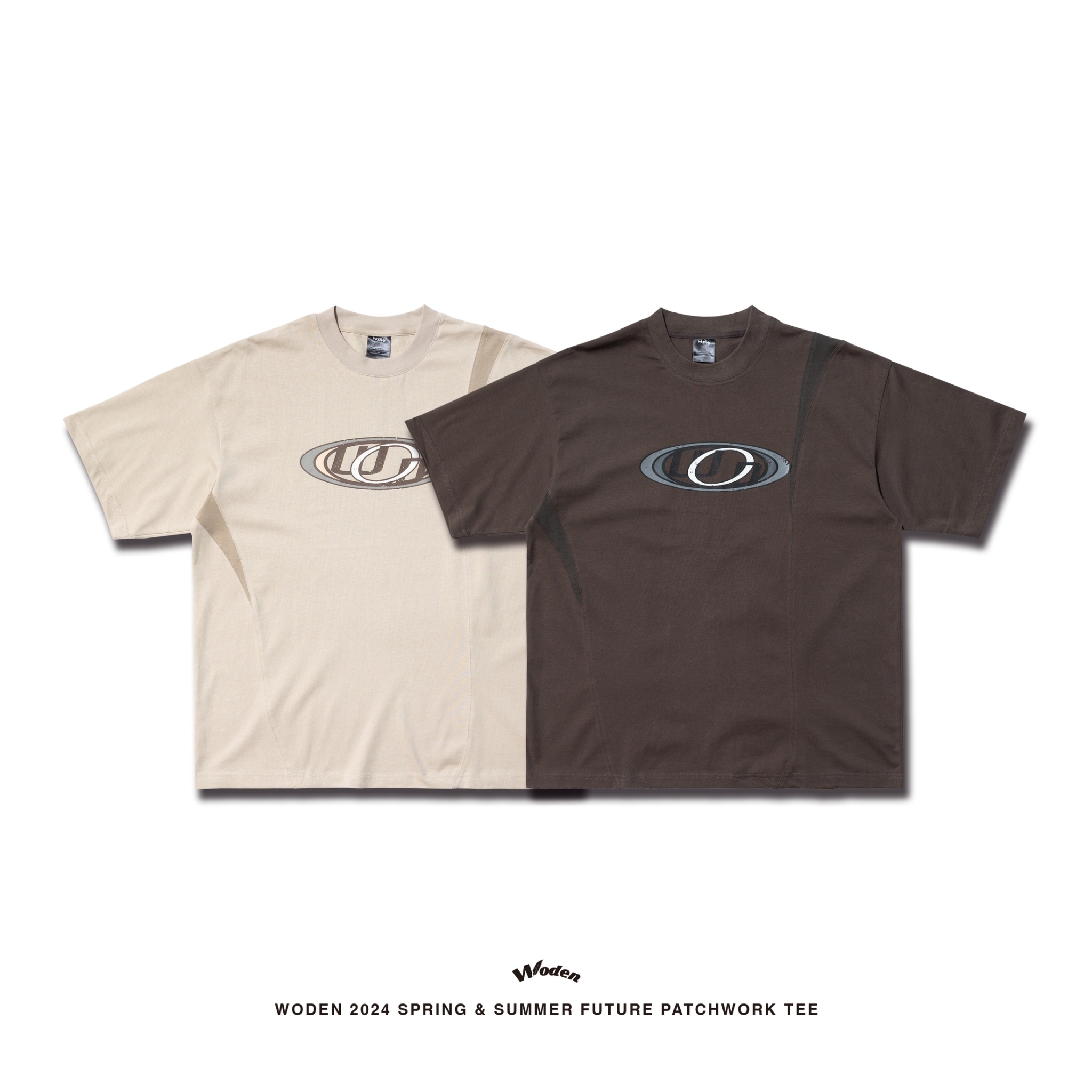 WODEN 2024 Spring & Summer  065 Future Patchwork Tee