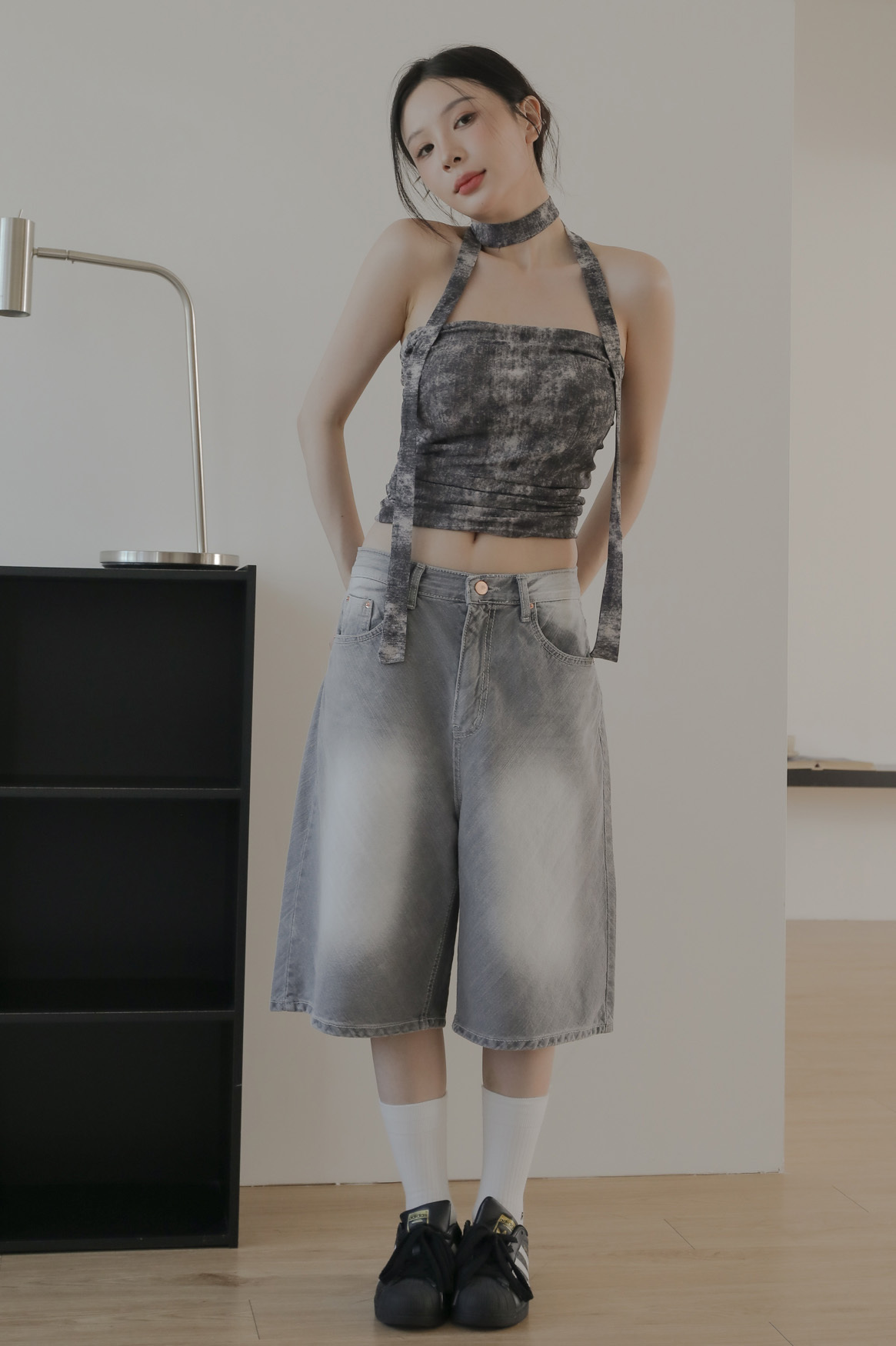 Gray Bermuda #七分褲