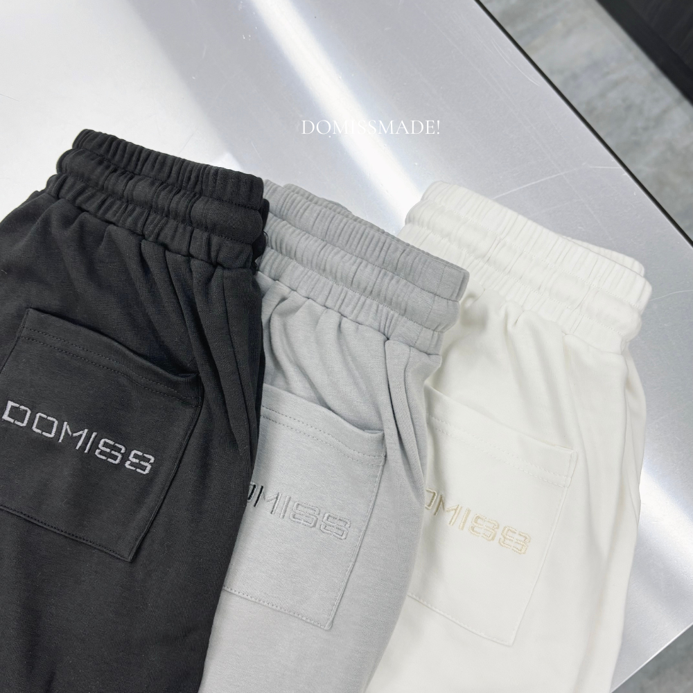 【DOMISS自訂】追不到我短褲! MIT鬆緊腰寬鬆棉短褲 棉褲 短褲 (現貨)