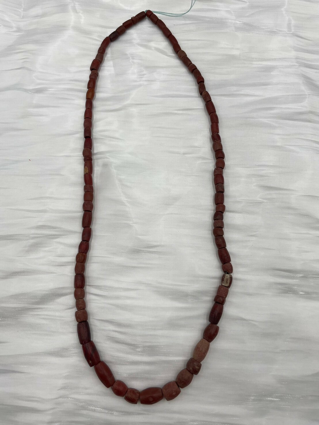 No.1條-短豬肝紅珠5.5mm總長64cm約43cm顆