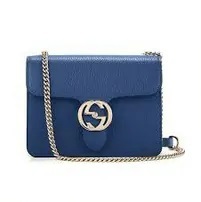 [S] GUCCI GG INTERLOCKING CHAIN SHOULDER BAG BLUE, 510304 CAO0G 4231 (SGC134)