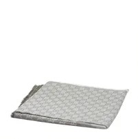 [S] GUCCI GG PATTERN WOOL SILK MUFFLER BROWN, 281942-3G704-1578 (SGC139)