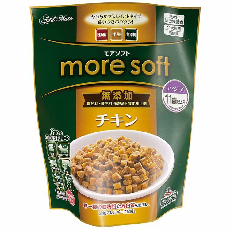 Add.Mate more soft 無添加 11歲起 犬用 雞肉口味 540g