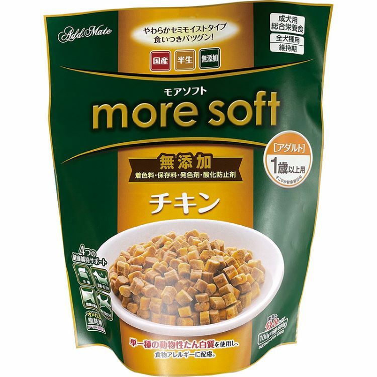 Add.Mate more soft 無添加 1歲起 犬用 雞肉口味 600g