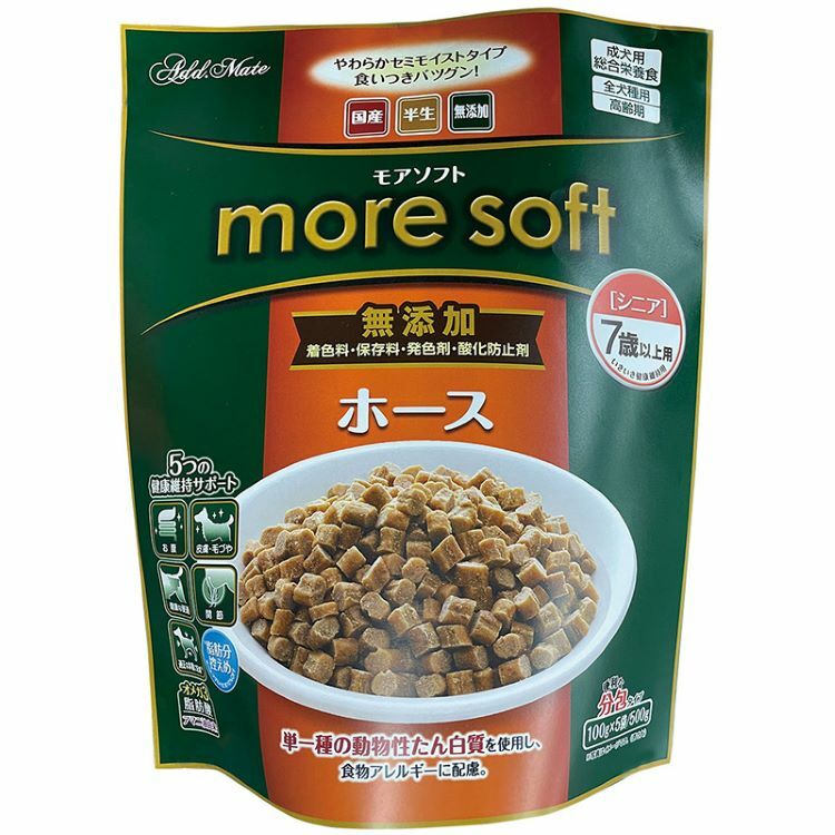 Add.Mate more soft 7歲起 高齡犬用 馬肉口味軟身糧 500g