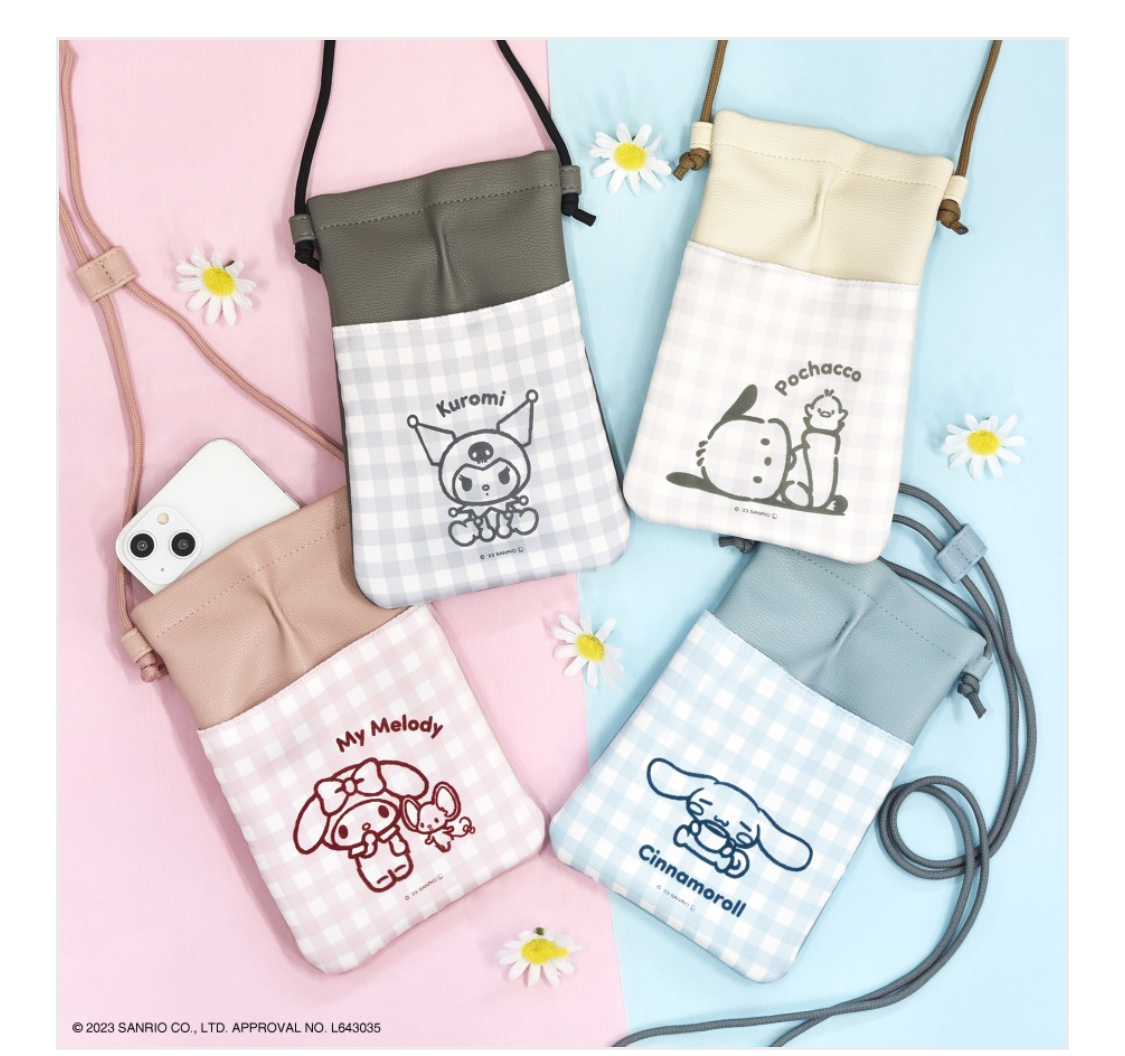 日本限定 sanrio 三麗鷗 IIIIpocket 智慧型手機包 小包