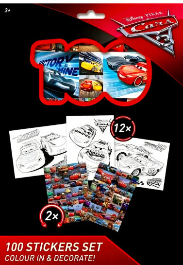 Disney Pixar Car 100 Sticker set
