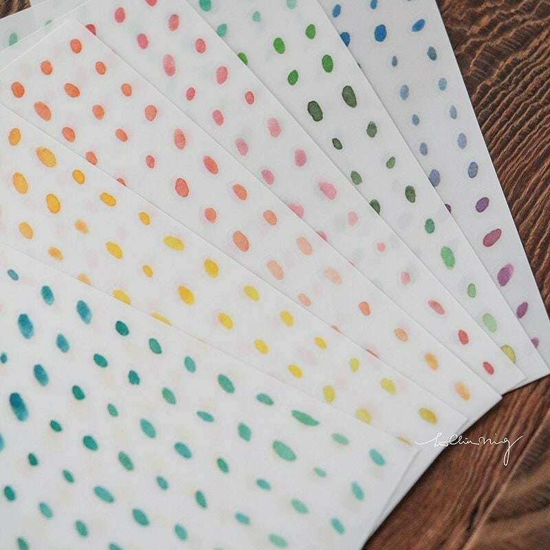 Lin Chia Ning Print On Sticker - Dots