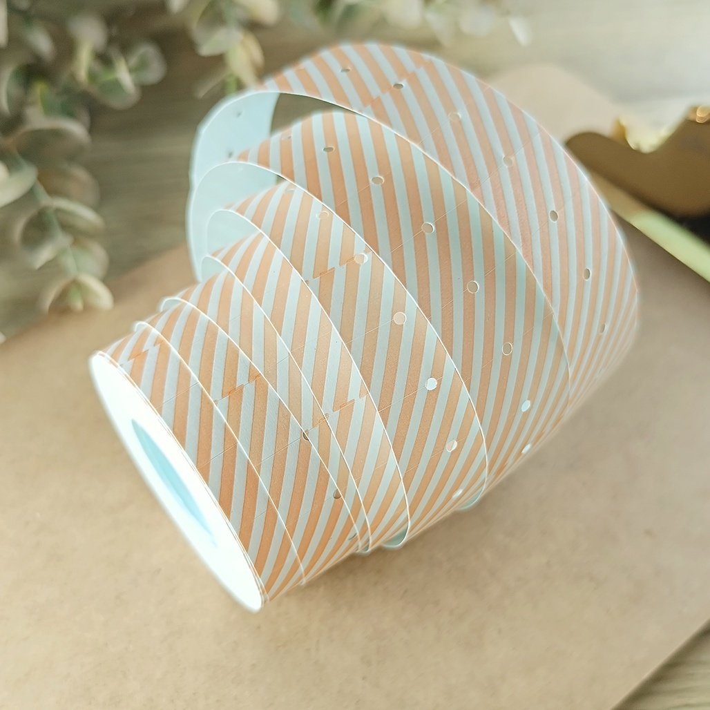 日本36Sublo．橘斜紋 標籤機貼紙膠帶 <整捲/分裝>