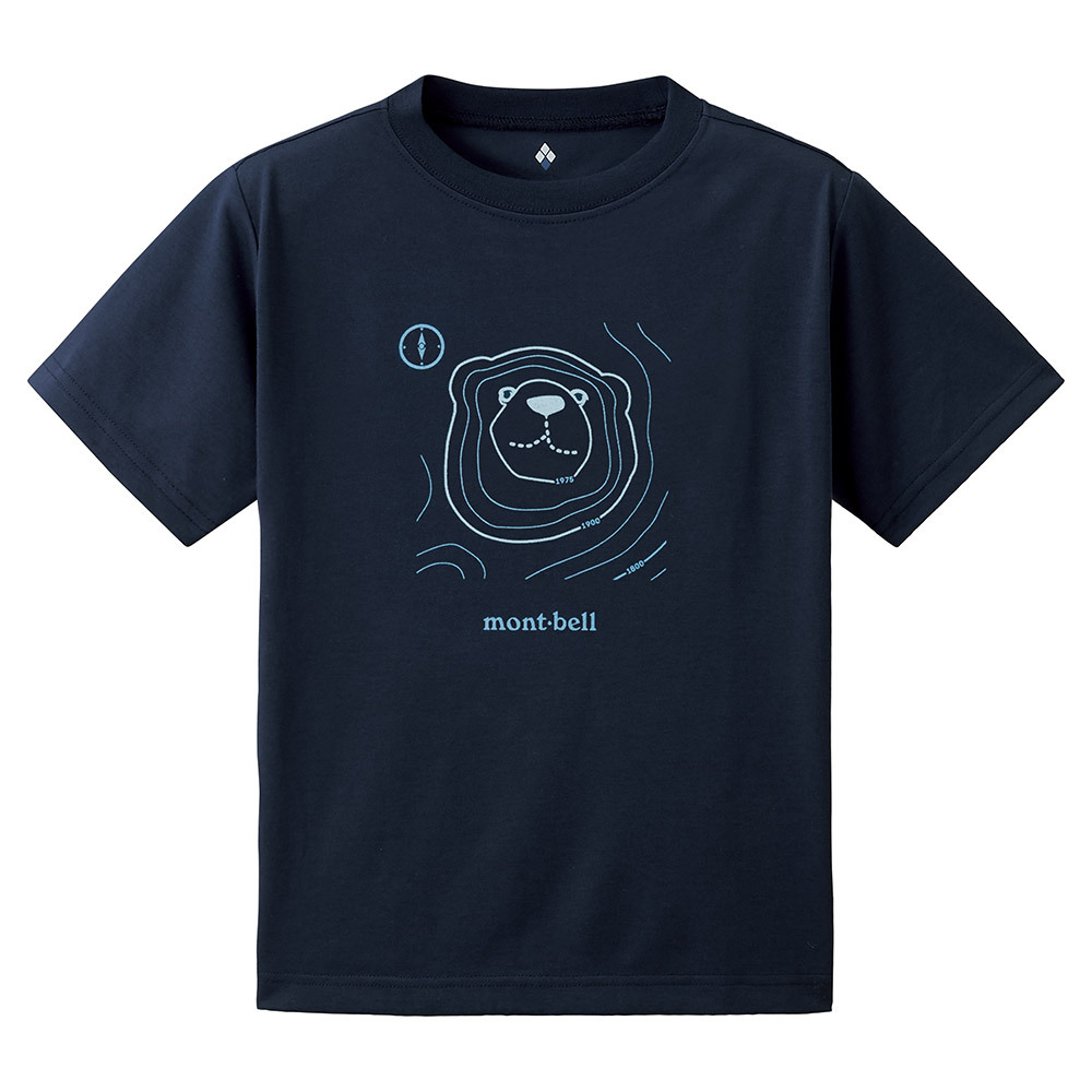 montbell: 快乾透氣 Wickron T Kid's Map Bear