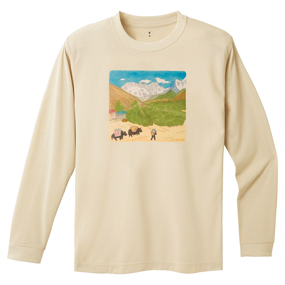 montbell: 快乾透氣 Wickron Long Sleeve T Himalayan Foothills